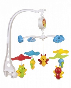 Карусель музыкальная пластиковая - Пчелки под зонтом, от 0 мес. (Canpol, 250929027)